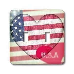   Art Patriotic 4th of July   Light Switch Covers   double toggle switch