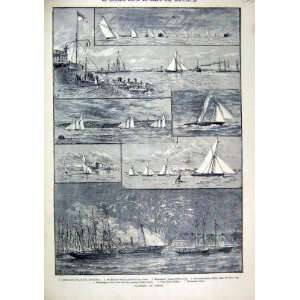    1883 Yachting Cowes Cutters Yawls Waterwitch Ditto