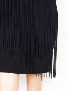 New Sexy One Shoulder Fringes Sequin Evening Party Dress S M L XL 