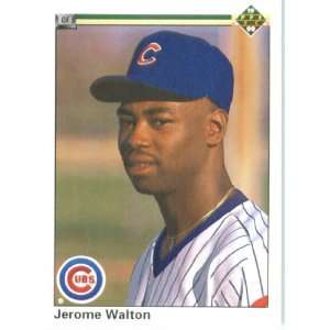  1990 Upper Deck #345 Jerome Walton UER   Chicago Cubs 