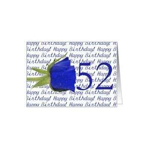  52nd Happy Birthday Blue Rose Card Toys & Games