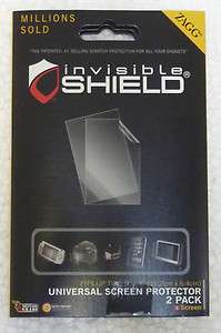 PACK ZAGG INVISIBLE SHIELD SCREEN PROTECTOR UNIVERSAL 2.5 X 4 