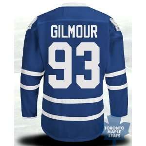  Maple Leafs Authentic NHL Jerseys #93 Doug Gilmour Home Blue Hockey 