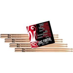   Vic Firth 4 Pair American Classic Drumsticks, 5B Musical Instruments