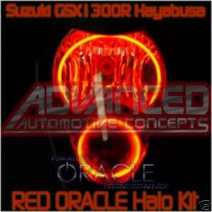 Suzuki GSX 1300R Hayabusa RED Headlight HALO Demon Eyes  