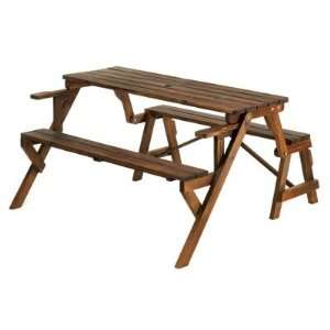  Folding Convertible Outdoor Bench Garden Picnic Table 