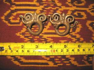 E12# Iban Tattoo Piercing Earring Weights Dayak Borneo  