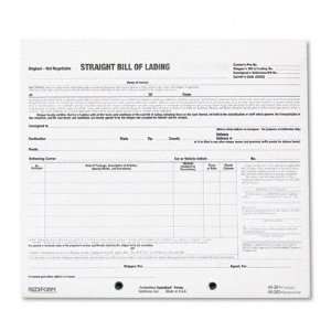   Shipping Bill of Lading Short Form 8 1/2 x 7 Case Pack 1 Electronics