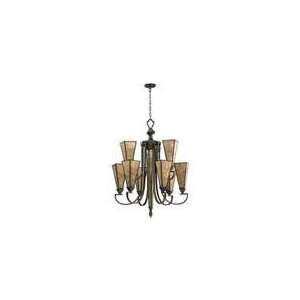  Quorum   6056 10 86   9+1 Light Fillmore Chandelier   OB 