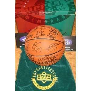  2008 Boston Celtics Team Basketball signed by 11 (Upper 