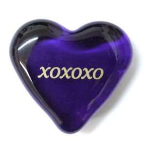  Glass Heart  XOXOXO, Lilac