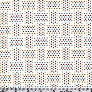  45 Wide XOXOXO The Cat Woven Dots White Fabric By The 
