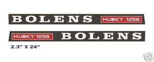 Bolens Husky 1256 Hood Decal  