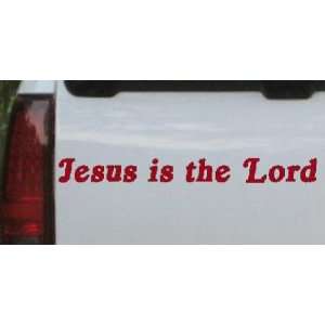 Red 26in X 2.6in    Jesus Is The Lord Christian Car Window Wall Laptop 
