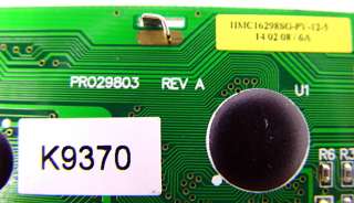 Hitech LCD Display 2x16 Char HMC16298SG PY 12 5 Panel K9370 PRO29803 