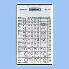 NEW GENERAL TOOLS 714 SCREW BOLT THREAD SIZE ID CHECK CHART SIZER WITH 