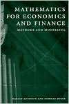 Mathematics for Economics and Finance Methods and Modelling 