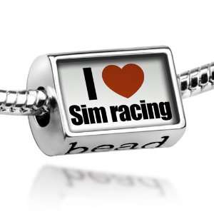  Beads I Love sim racing   Pandora Charm & Bracelet 