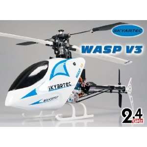   skyartec wasp v3 rc 2.4g 6ch 3d rtf helicopter brushles Toys & Games