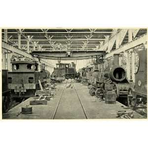  1906 Print Argentine Railways Banfield Works Buenos Aires 