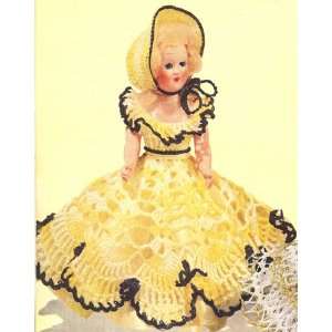  Vintage Crochet PATTERN to make   Shepherdess Doll Dress 