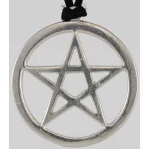 Pewter Pointed Star Pentagram Pentacle Pendant Wicca Wiccan Pagan 
