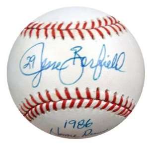 Jesse Barfield Autographed Ball   AL 1986 Home Run Champion PSA DNA 