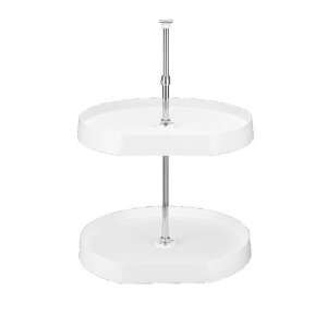 Rev A Shelf 7013 20 526WH 20 White D Shaped Dependently Rotating Lazy 