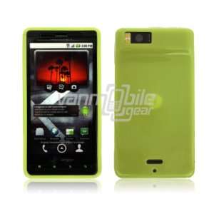  Motorola Droid X2   Green 1 Pc Glossy TPU Rubber Skin Case 