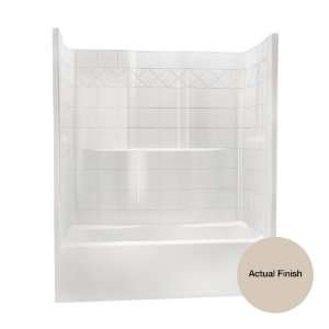  Aqua Glass 32W x 59 3/4D x 73 3/4H Dark Bone Gelcoat 