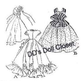 Vintage Doll Clothes Pattern 1646   14 ~ Toni  