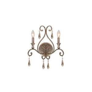  Crystorama Lighting 7522 DT Shelby 2 Light Sconces in 