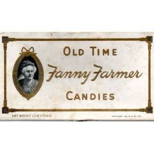 Vintage Candy Box OLD TIME FANNY FARMER CANDIES (Empty), Net Weight 