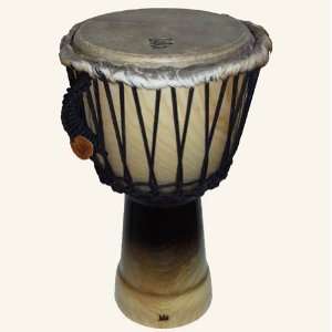 Luka Percussion Professional Djembe 11 Inch Rope Natural/Black Jembe 