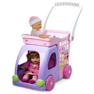 Fisher Price Little Mommy Ride n Drive Shopping Cart  
