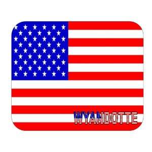  US Flag   Wyandotte, Michigan (MI) Mouse Pad Everything 