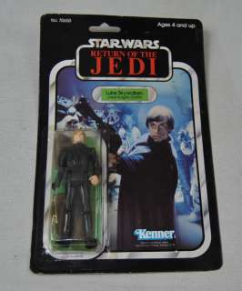 Star Wars ROTJ Luke Skywalker Jedi Knight Green Lightsaber 77 Back 