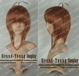 Card Capter / Tsubasa Kinomoto Sakura Cosplay Brown Wigs +wig cap 