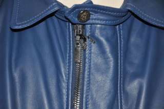 1805 Just Cavalli Leather Jacket Coat US XL EU 54  