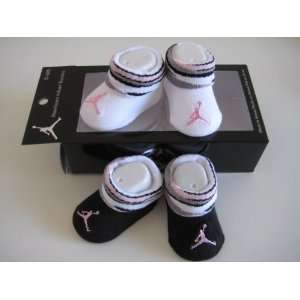  2 Pairs Nike Jordan Booties Girl Boy Baby Infant 0 6 