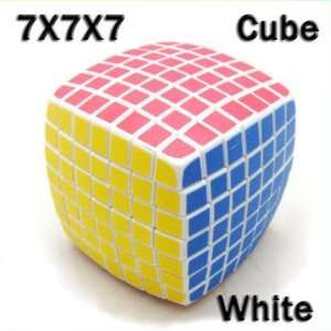 White 7x7x7 Rubiks Magic Cube Rubic Speed Cubing New in Box Good for 