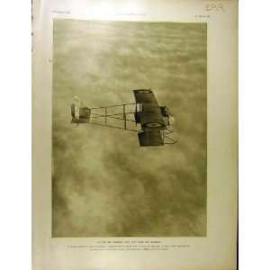    1915 Avion Aeroplane Battle Nuages Bi Plane Ww1 War
