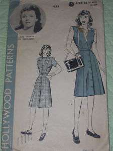 1930s 40s HOLLYWOOD PATTERN #955 ~ JANE WYATT JUMPER  