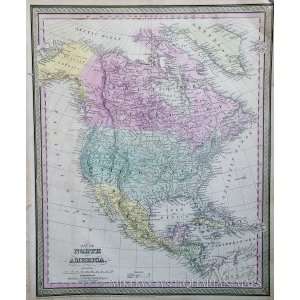  Mitchell Map of North America (1852)