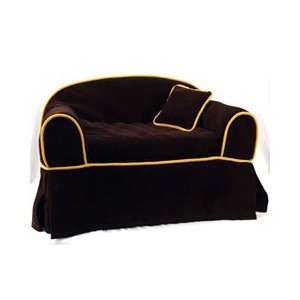    DJ Pet Black with Gold Trim Chloes Dog Chaise