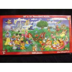  Walt Disney World Panoramic Puzzle  500 Pieces 30 x 15 