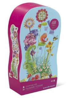    Flower Tower 39 piece Shaped Box Floor Puzzle by Crocodile Creek