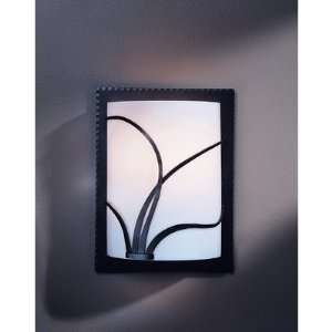   205750L One Light Wall Sconce with Forged Reeds Positioned on Left