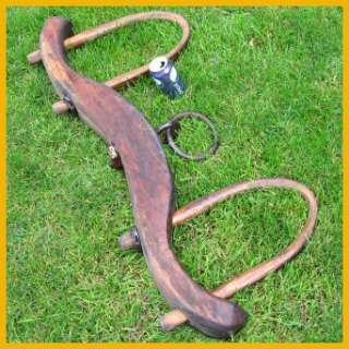 antique trap vintage ox cattle yoke hand forged wrought iron free date 