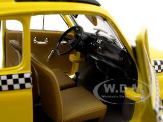 FIAT 500 TAXI YELLOW CAB 124 DIECAST MODEL CAR  